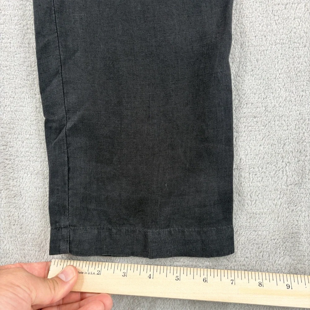 JAMES PERSE Lightweight 100% Linen Pants in Black Men Small Fits 34x31 NWT $295